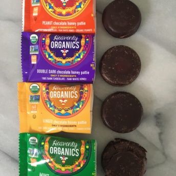 4 Gluten-free chocolate honey patties by Heavenly Organics